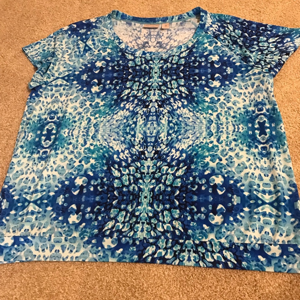 Chico's Blue Patterned Top